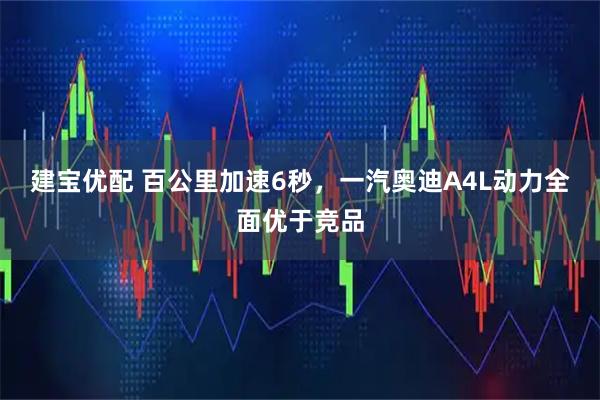 建宝优配 百公里加速6秒，一汽奥迪A4L动力全面优于竞品