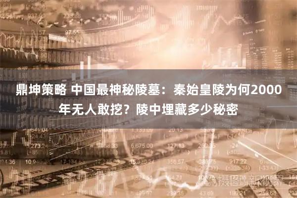 鼎坤策略 中国最神秘陵墓：秦始皇陵为何2000年无人敢挖？陵中埋藏多少秘密