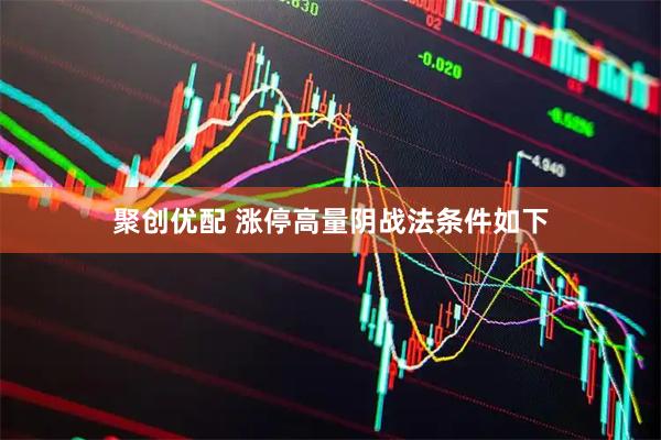 聚创优配 涨停高量阴战法条件如下